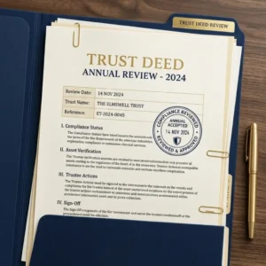 Yearly Review of Trust Deed & Compliance in India