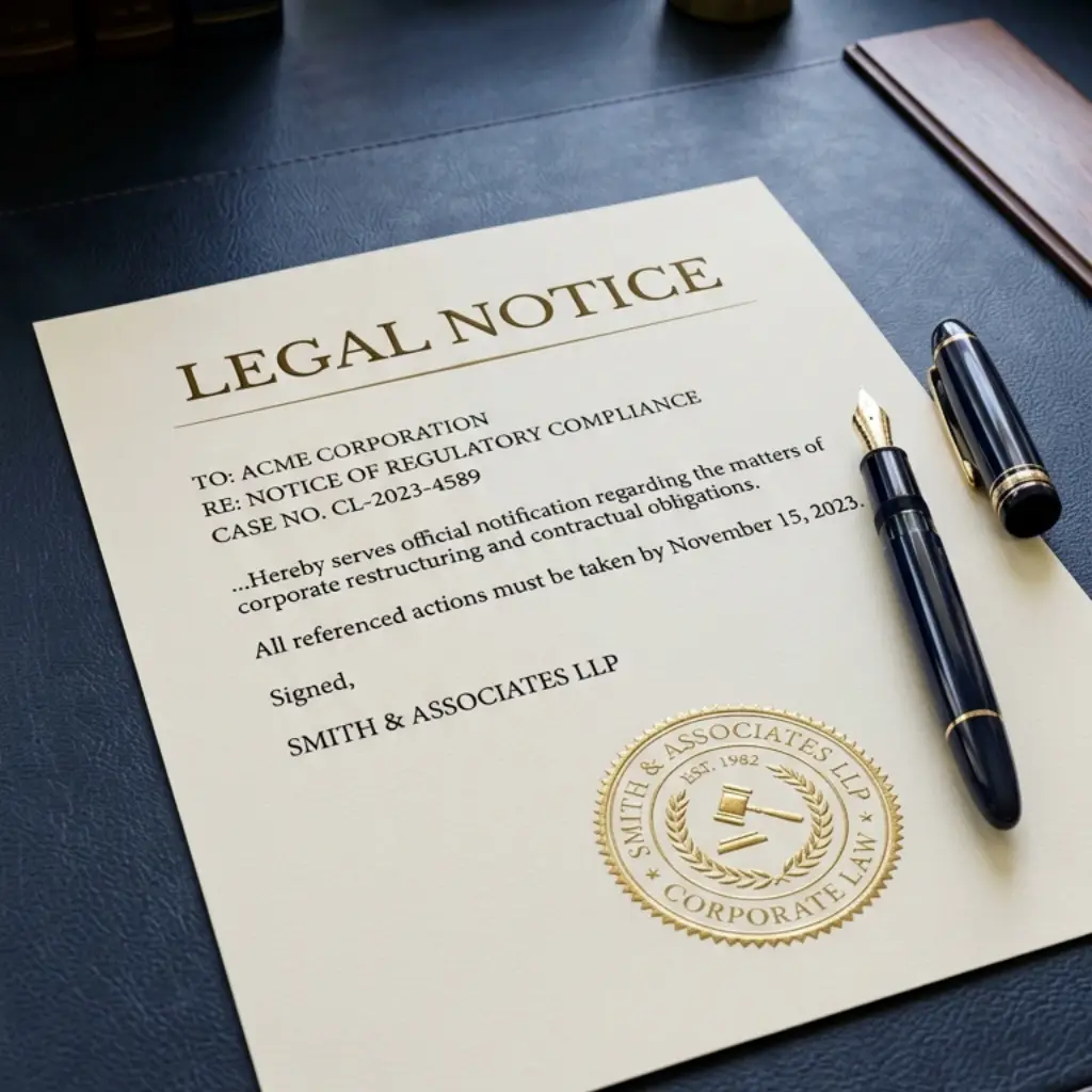 Drafting of Legal Notice