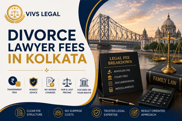 Client discussing divorce lawyer fees and legal costs during a consultation in Kolkata