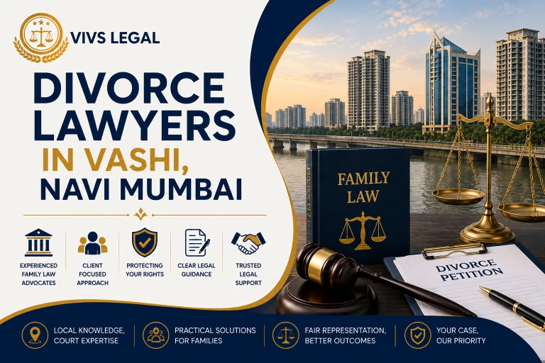 Divorce lawyer in Navi Mumbai consulting with a client on a family law case